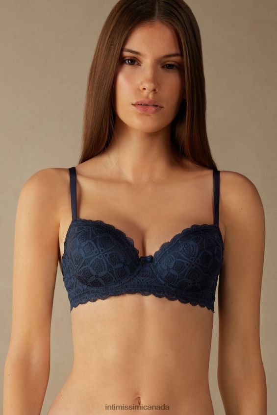 Underwear CA Intimissimi Women Sofia Lace Balconette Bra 1467-Intense Blue DD6R6T650