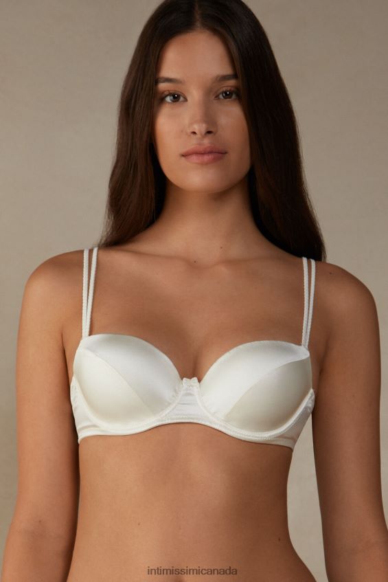 Underwear CA Intimissimi Women Sofia Silk Balconette Bra 2127-Powder White DD6R6T619