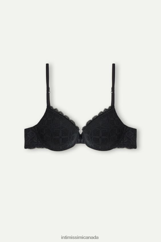 Underwear CA Intimissimi Women Bellissima Lace Push-Up Bra 019-Black DD6R6T712