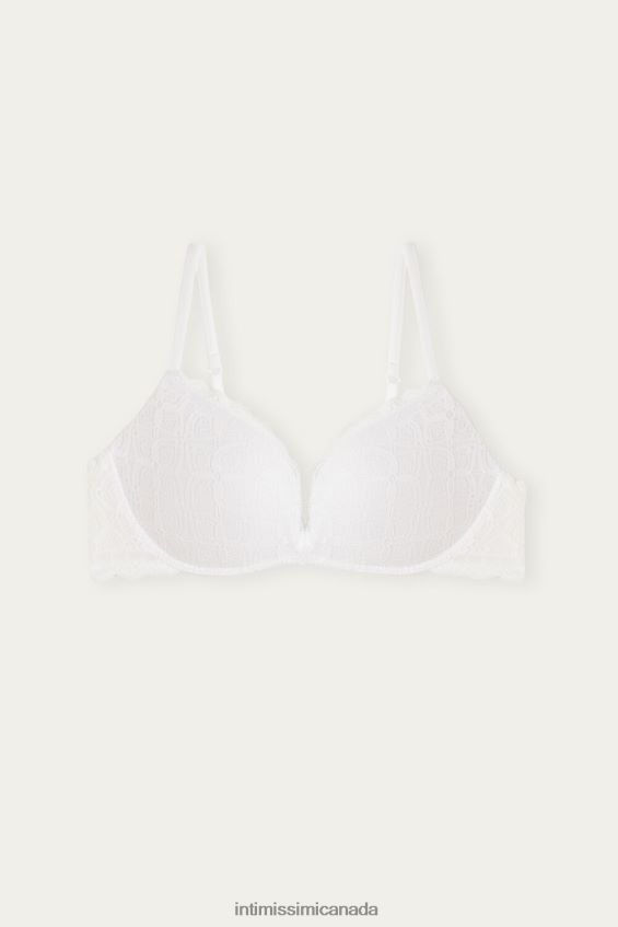 Underwear CA Intimissimi Women Gioia Lace Super Push-Up Bra 001-White DD6R6T708