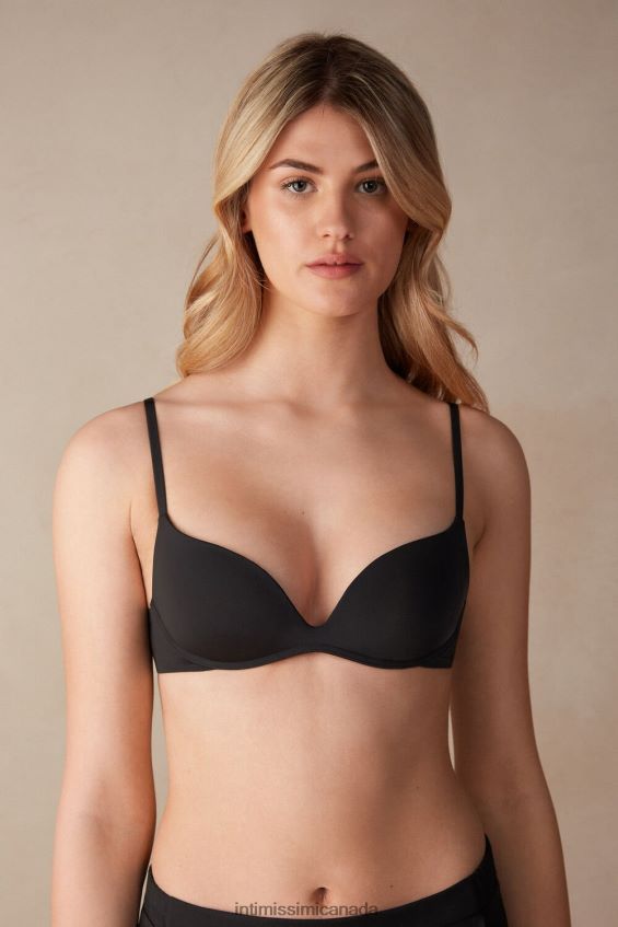 Underwear CA Intimissimi Women Gioia Ultralight Microfibre Push-Up Bra 019-Black DD6R6T472