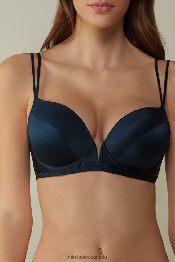 Underwear CA Intimissimi Women Mia Silk Super Push-Up Bra 1467-Intense Blue DD6R6T659