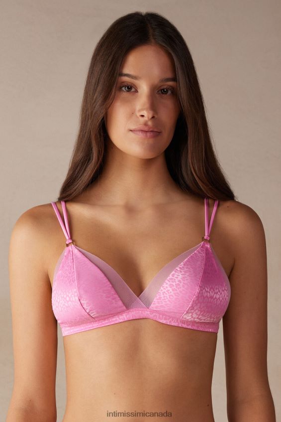 Underwear CA Intimissimi Women Cool Minimal Emma Triangle Bra 207J-Candy Pink DD6R6T564