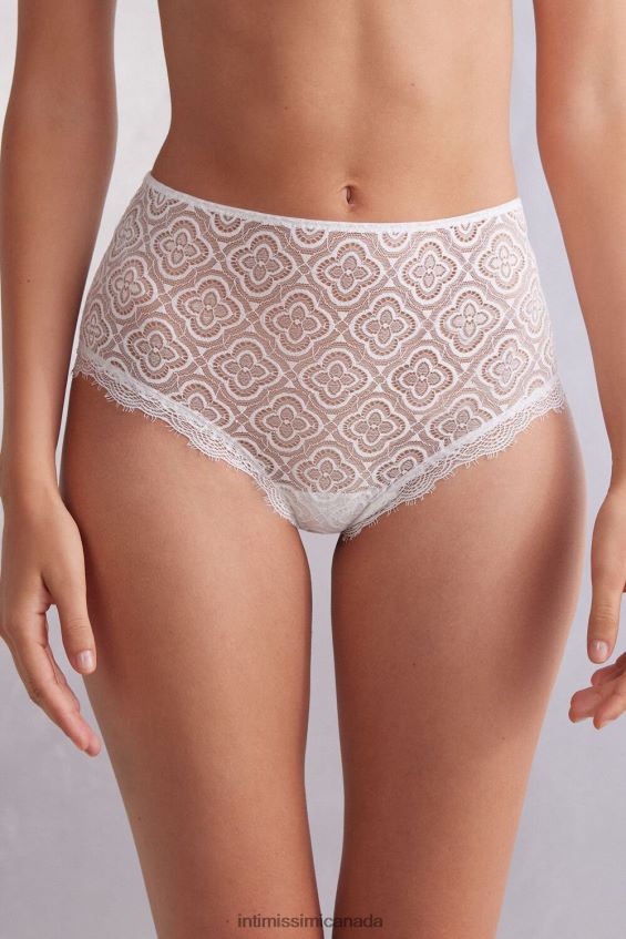 Underwear CA Intimissimi Women Folk & Delicious High-Waisted French Knickers 352J-Bianco Perla DD6R6T888
