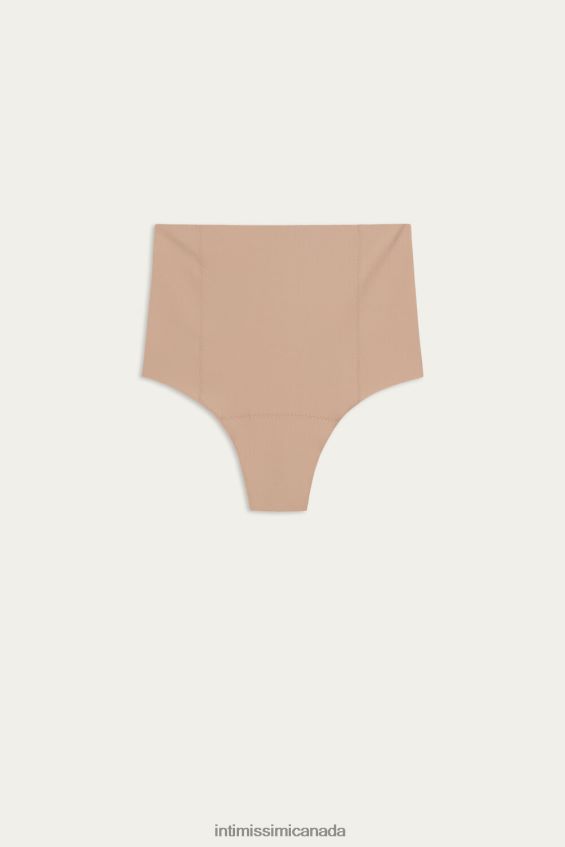 Underwear CA Intimissimi Women Raw-Cut Microfibre French Knickers 044-Soft Beige DD6R6T1118