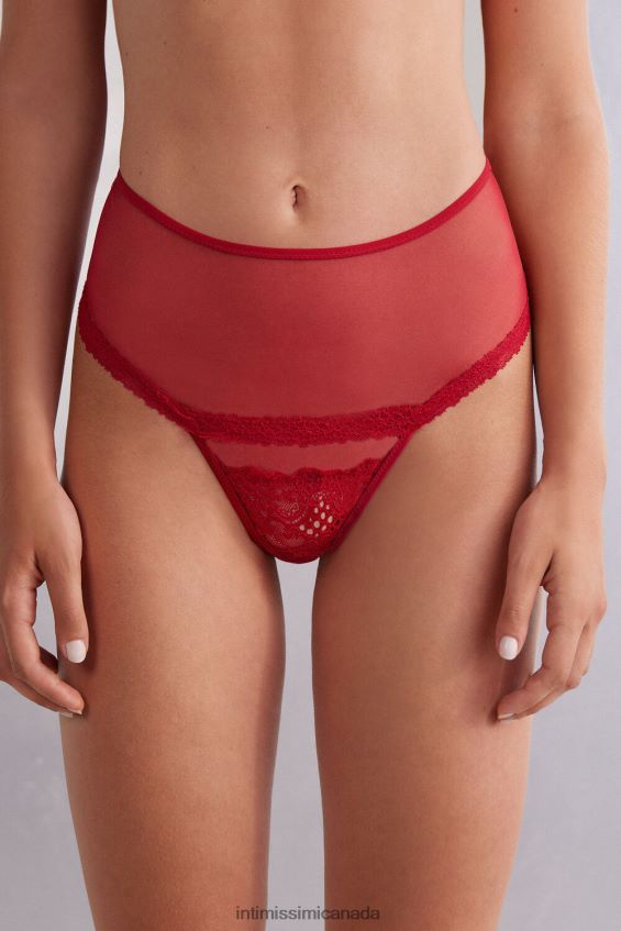 Underwear CA Intimissimi Women Sinful Fantasies High-Waisted French Knickers 9888-Sealing Wax Red DD6R6T849