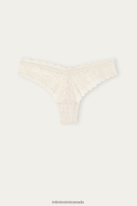 Underwear CA Intimissimi Women 80s-Style Lace Brazilian Briefs 2280-Pink Silk DD6R6T1042