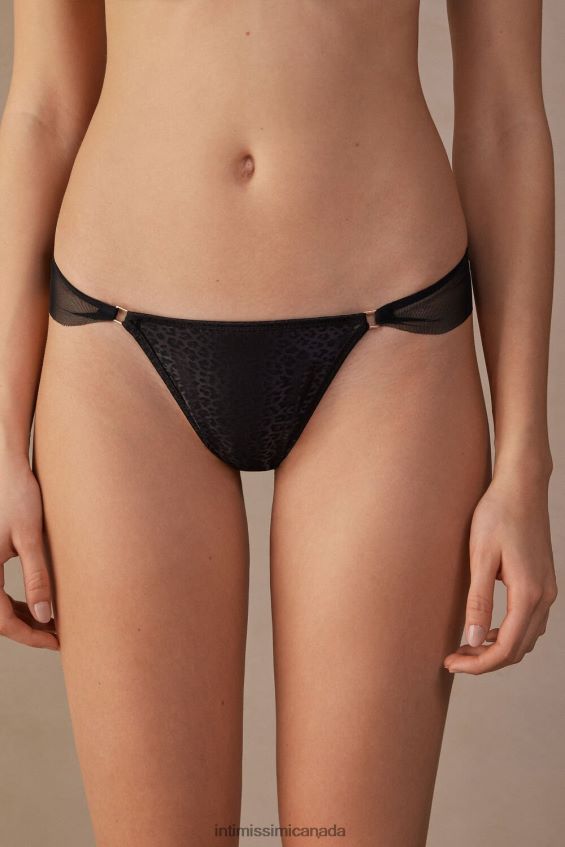Underwear CA Intimissimi Women Cool Minimal Brazilian Briefs 019-Black DD6R6T974
