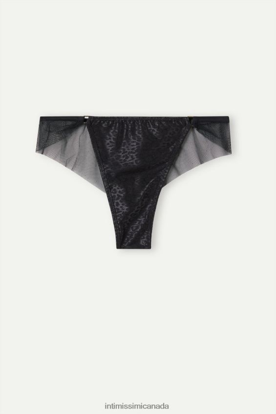 Underwear CA Intimissimi Women Cool Minimal Brazilian Briefs 019-Black DD6R6T974