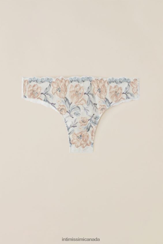 Underwear CA Intimissimi Women Ephemeral Beauty Brazilian Briefs 990I-Autumn Beauty Ivory Floral Print DD6R6T938