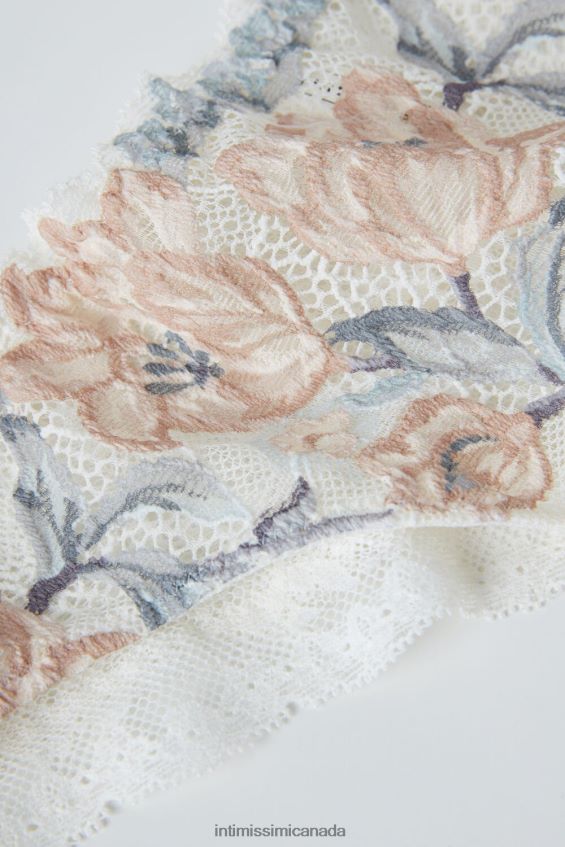 Underwear CA Intimissimi Women Ephemeral Beauty Brazilian Briefs 990I-Autumn Beauty Ivory Floral Print DD6R6T938