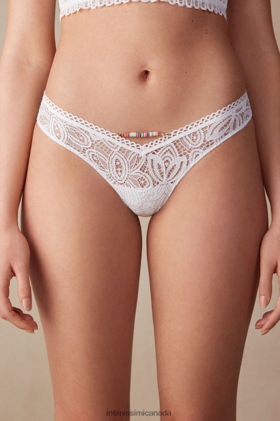 Underwear CA Intimissimi Women Hot Summer Days 80s-Style Brazilian Briefs 001-White DD6R6T933