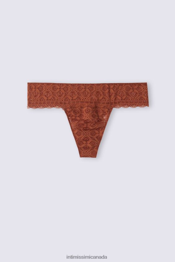 Underwear CA Intimissimi Women Lace Brazilian Briefs 332J-Light Cinnamon DD6R6T874