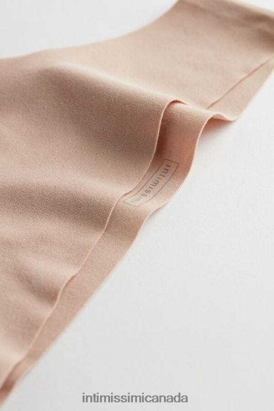 Underwear CA Intimissimi Women Laser-cut Cotton Brazilian Underwear 044-Soft Beige DD6R6T1181