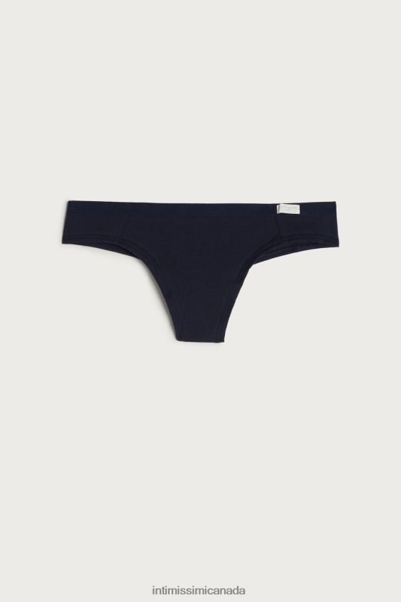 Underwear CA Intimissimi Women Natural Cotton Brazilian Panties 1467-Intense Blue DD6R6T1158