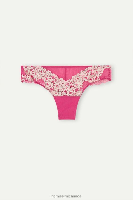 Underwear CA Intimissimi Women Pretty Flowers Brazilian Briefs 213J-Valentine Pink/Ivory DD6R6T970