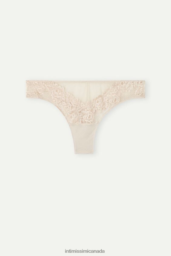 Underwear CA Intimissimi Women Pretty Flowers Brazilian Briefs 2280-Pink Silk DD6R6T1014