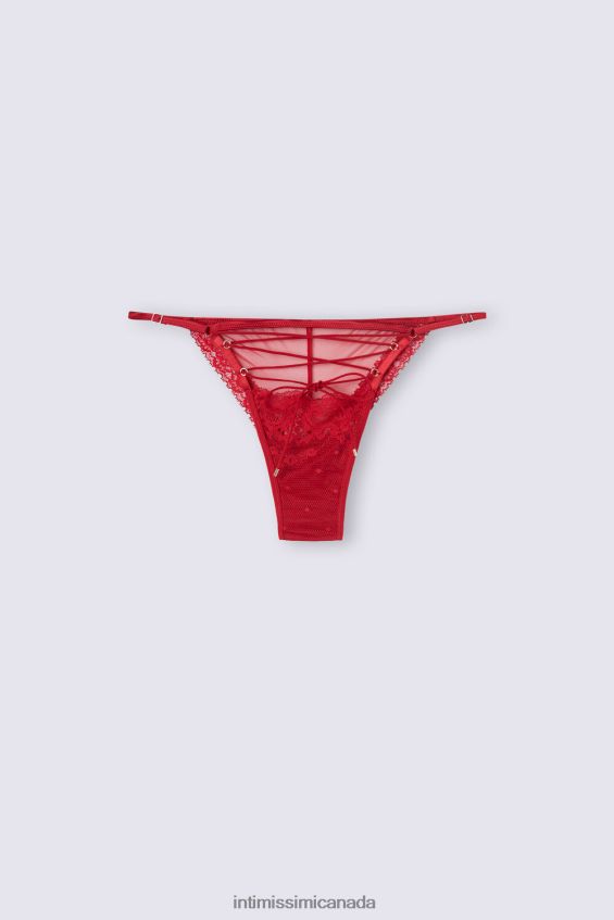 Underwear CA Intimissimi Women Sinful Fantasies Brazilian Briefs with Side Straps 9888-Sealing Wax Red DD6R6T848