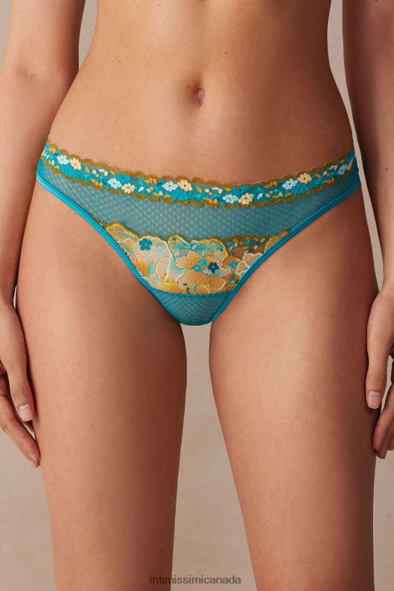 Underwear CA Intimissimi Women Summer Vibes Brazilian Briefs 236J-Summer Turquoise Blue DD6R6T927
