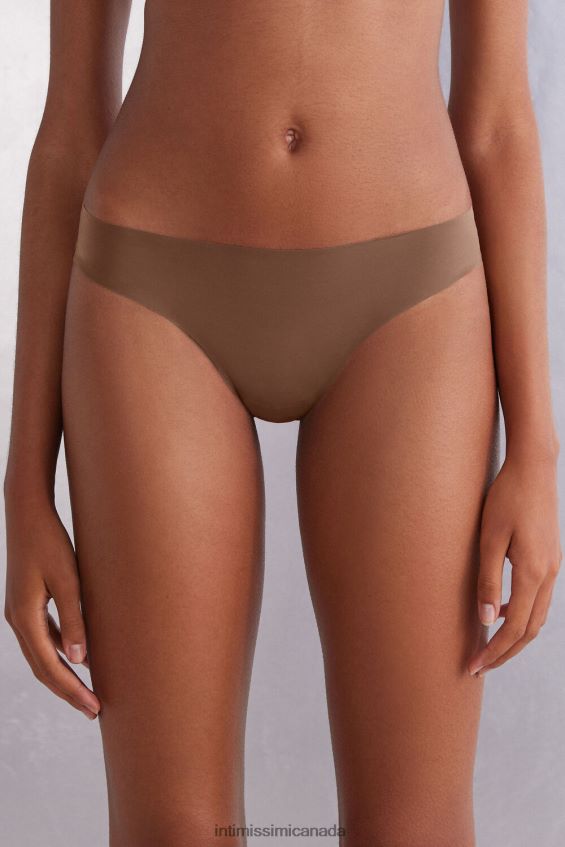Underwear CA Intimissimi Women Ultralight Microfibre Brazilian 502I-Dark Beige DD6R6T1136
