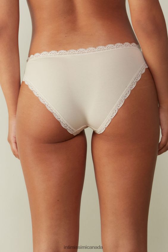 Underwear CA Intimissimi Women Cotton and Lace Briefs 2280-Pink Silk DD6R6T1064