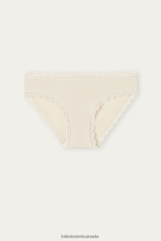 Underwear CA Intimissimi Women Cotton and Lace Briefs 2280-Pink Silk DD6R6T1064