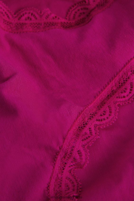 Underwear CA Intimissimi Women Cotton and Lace Briefs 348J-Purple Orchid DD6R6T892