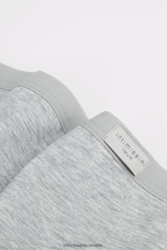 Underwear CA Intimissimi Women Full-Coverage Cotton Knickers 031-Light Grey Melange DD6R6T1032