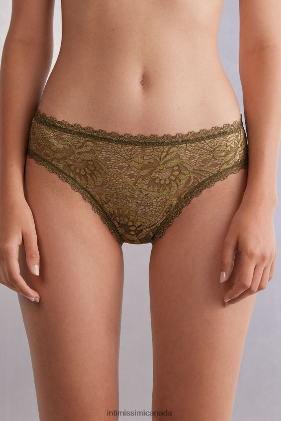Underwear CA Intimissimi Women Golden Goddess Knickers 333J-Green Moss/Oro DD6R6T841