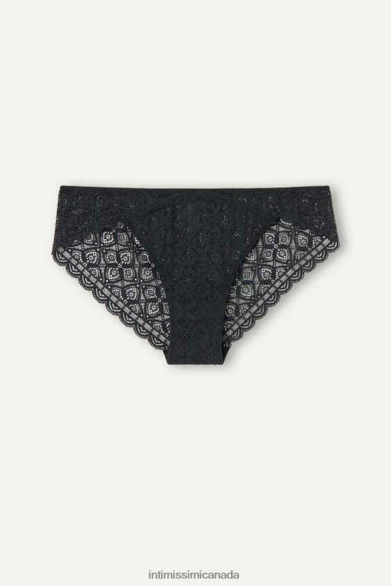 Underwear CA Intimissimi Women Low-Rise Lace Briefs 019-Black DD6R6T1068