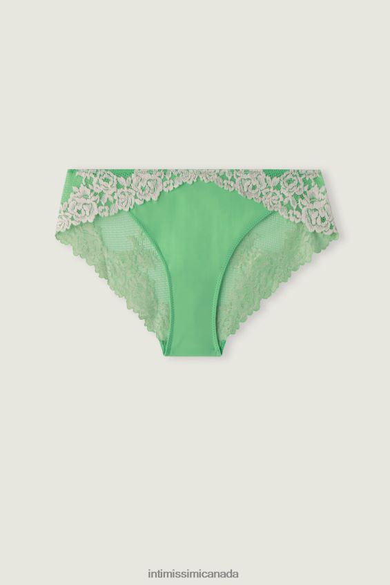 Underwear CA Intimissimi Women Pretty Flowers Briefs 215J-Apple Mint/Ivory DD6R6T955