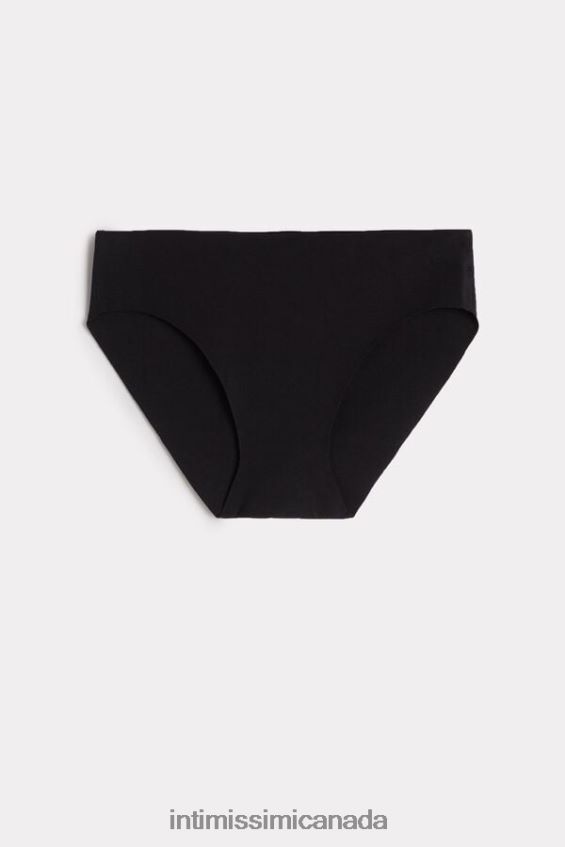 Underwear CA Intimissimi Women Raw-Cut Cotton Briefs 019-Black DD6R6T1187
