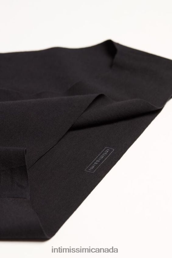 Underwear CA Intimissimi Women Raw-Cut Cotton Briefs 019-Black DD6R6T1187