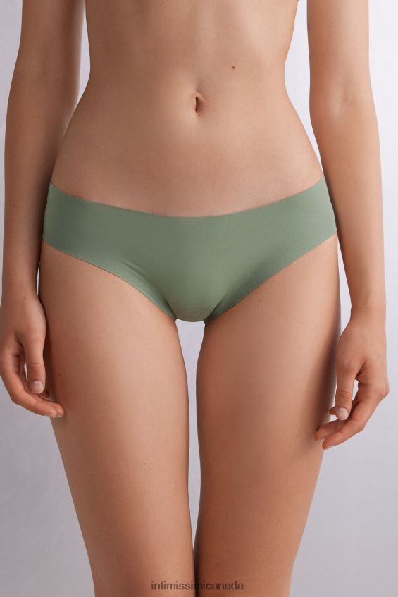 Underwear CA Intimissimi Women Raw-Cut Cotton Briefs 344J-Salvia Green DD6R6T907