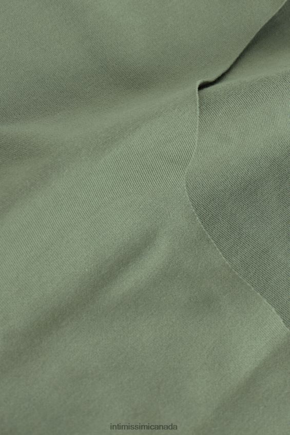 Underwear CA Intimissimi Women Raw-Cut Cotton Briefs 344J-Salvia Green DD6R6T907