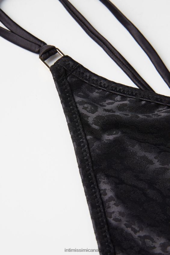 Underwear CA Intimissimi Women Cool Minimal Thong with Side Straps 019-Black DD6R6T975