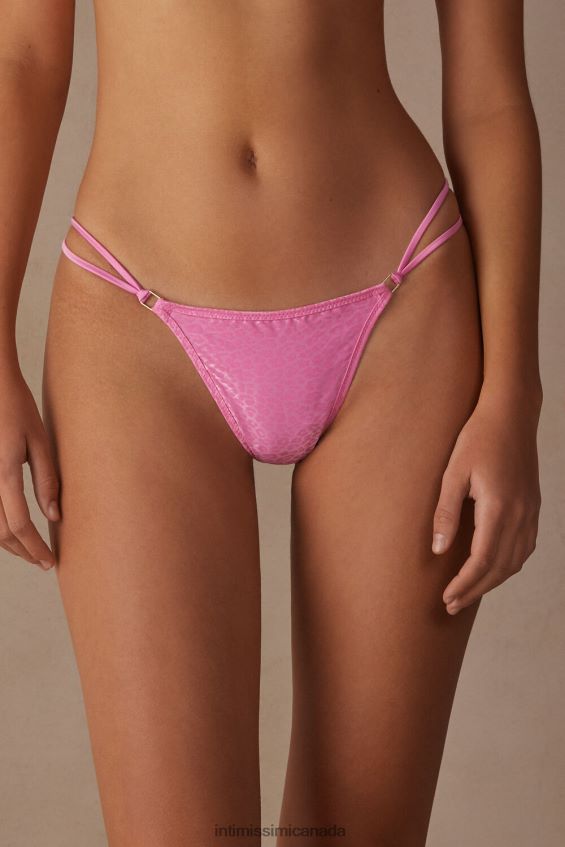 Underwear CA Intimissimi Women Cool Minimal Thong with Side Straps 207J-Candy Pink DD6R6T957