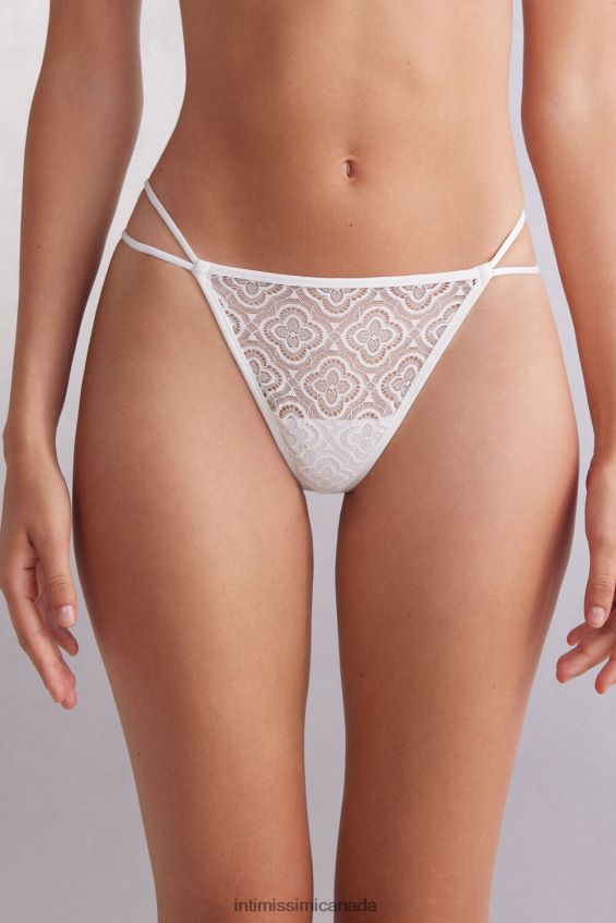 Underwear CA Intimissimi Women Folk & Delicious Thong with Side Straps 352J-Bianco Perla DD6R6T889