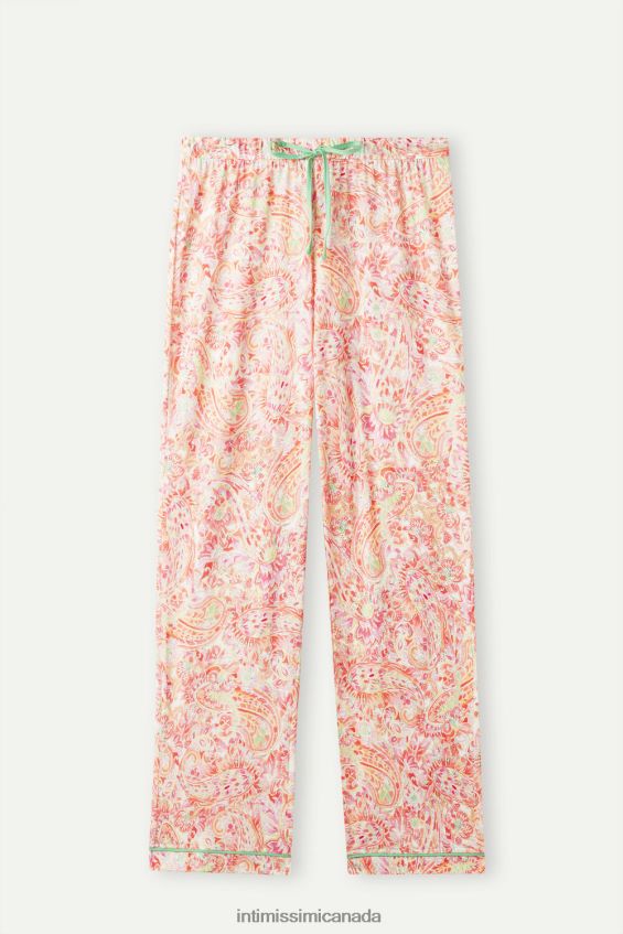 Apparel CA Intimissimi Women Summer Journey Ultrafresh Supima Cotton Trousers 240J-Summer Cashmere Print DD6R6T1515