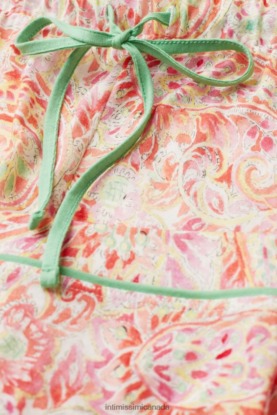 Apparel CA Intimissimi Women Summer Journey Ultrafresh Supima Cotton Trousers 240J-Summer Cashmere Print DD6R6T1515