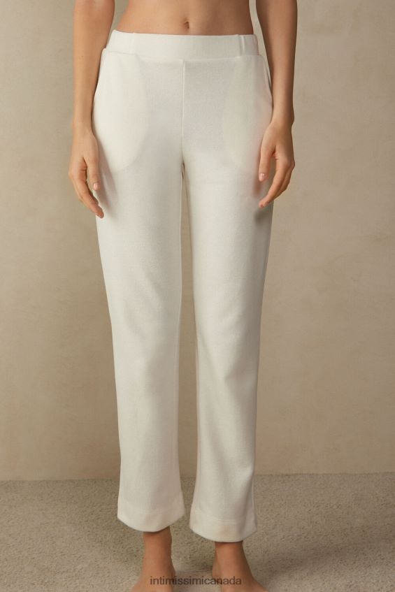 Apparel CA Intimissimi Women Warm Cuddles Full-Length Trousers 2986-Cream DD6R6T1609
