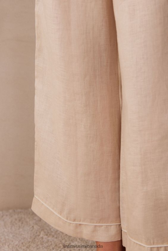 Apparel CA Intimissimi Women Yacht Night Linen Pyjama Bottoms 913I-Beige Rope DD6R6T1527