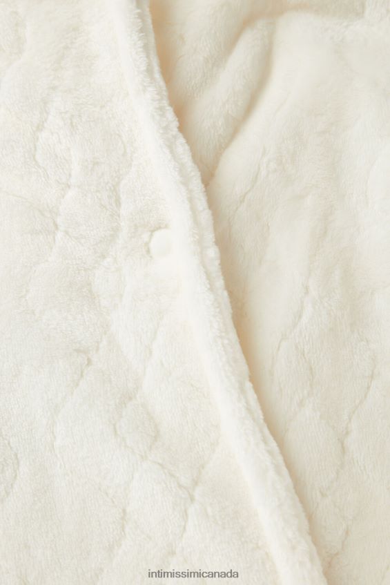 Apparel CA Intimissimi Women Elegant Night Long Dressing Gown 2127-Powder White DD6R6T1581