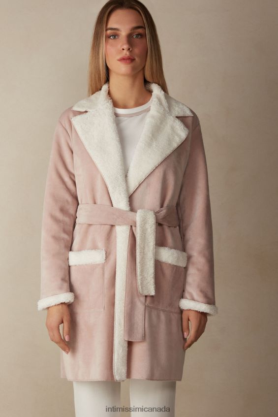 Apparel CA Intimissimi Women Lady from the Mountains Negligee 144J-Antique Pink DD6R6T1586