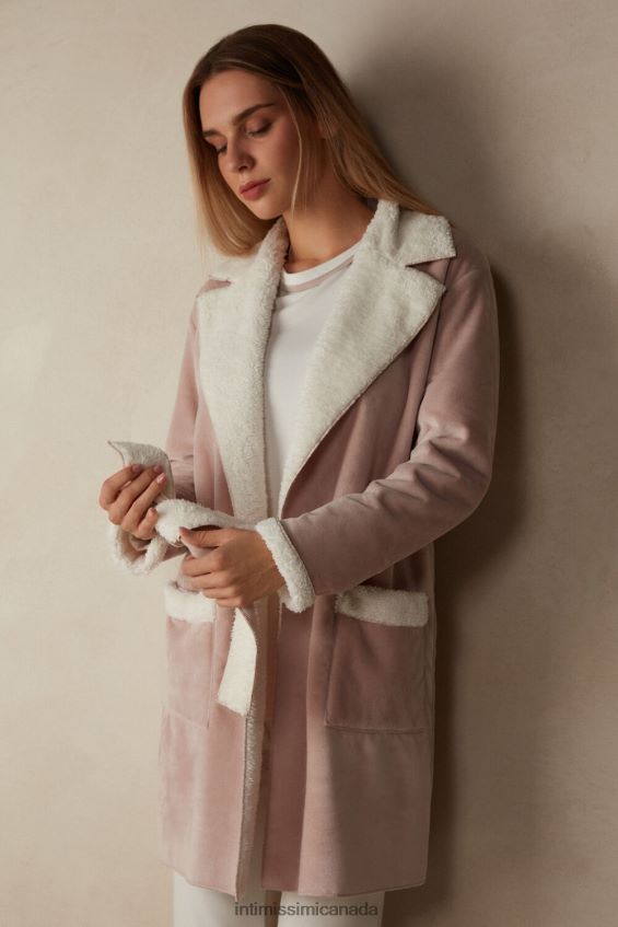 Apparel CA Intimissimi Women Lady from the Mountains Negligee 144J-Antique Pink DD6R6T1586