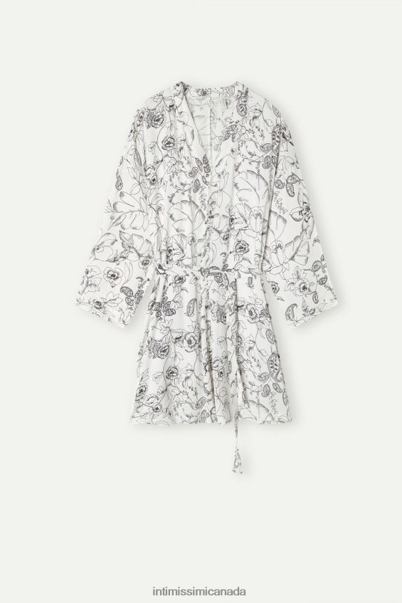 Apparel CA Intimissimi Women Pure Joy Satin Kimono 223J-Pure Joy Print DD6R6T1554