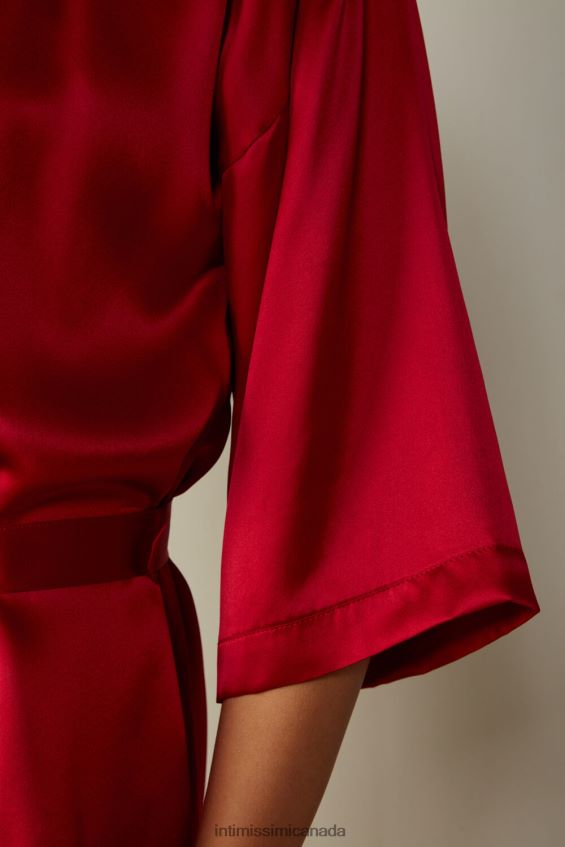Apparel CA Intimissimi Women Silk Kimono 1473-Red DD6R6T1678