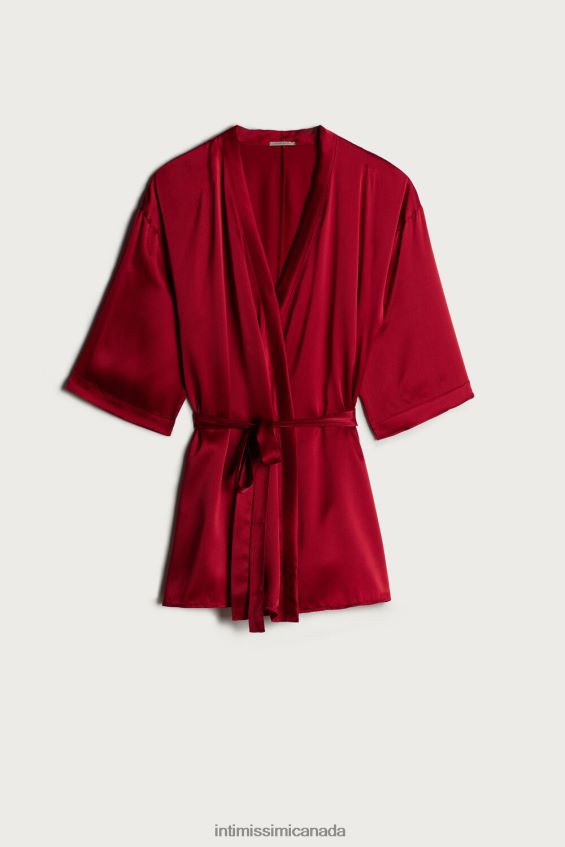 Apparel CA Intimissimi Women Silk Kimono 1473-Red DD6R6T1678