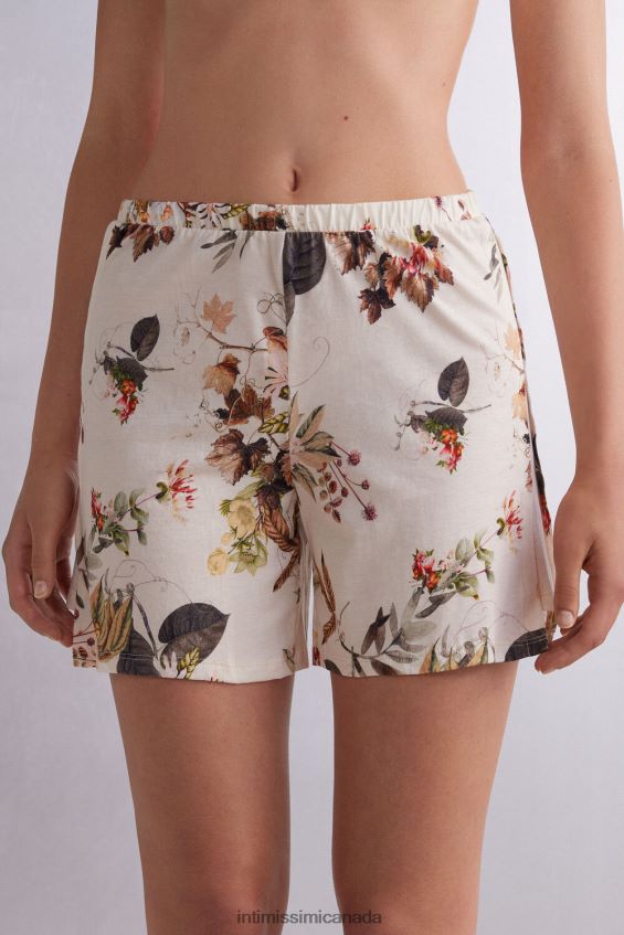 Apparel CA Intimissimi Women Autumn Botanic Ultrafresh Supima Cotton Shorts 999I-St.Autumn Botanics DD6R6T1614