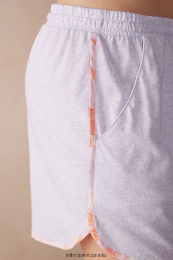 Apparel CA Intimissimi Women Iris and Apricot Ultrafresh Supima Cotton Shorts 3059-Bianco DD6R6T1518